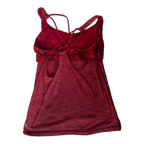 Lululemon Sunset salutation Tank Top Red Sz 4 - Picture 7 of 8